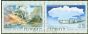 Rare Postage Stamp from Penrhyn 1995 50th Anniv end WWII set of 2 SG513-514 V.F.U