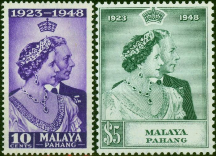 Pahang 1948 RSW Set of 2 SG47-48 Fine MM . King George VI (1936-1952) Mint Stamps