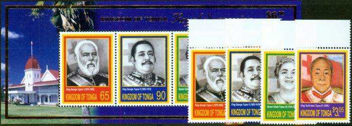 Collectible Postage Stamp from Tonga 2004 Royal Succesion set of 5 SG1594-MS1598 V.F MNH