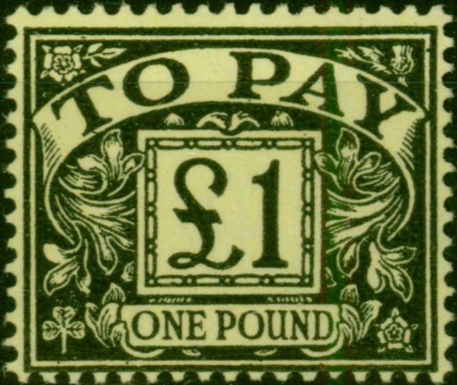 GB 1963 £1 Black-Yellow SGD68 V.F VLMM  Queen Elizabeth II (1952-2022) Valuable Stamps