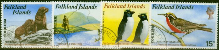 Rare Postage Stamp from Falkland Islands 1974 Tourism Set of 4 SG296-299 V.F.U