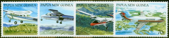 Collectible Postage Stamp from Papua New Guinea 1987 Aircraft Set of 4 SG567-570 V.F MNH