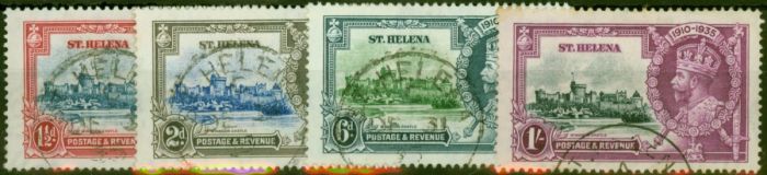 St Helena 1935 Jubilee Set of 4 SG124-127 Good to Fine Used  King George V (1910-1936) Old Stamps