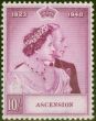 Ascension 1948 RSW 10s Brt Purple SG52 V.F MNH  King George VI (1936-1952) Collectible Royal Silver Wedding Stamp Sets