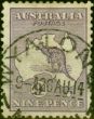 Valuable Postage Stamp from Australia 1913 9d Violet SG10 Good Used (2)