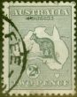 Rare Postage Stamp from Australia 1915 2d Grey SG35 Fine Used