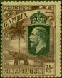 Valuable Postage Stamp Gambia 1922 7 1/2d Purple-Yellow SG119 Fine LMM