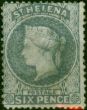 St Helena 1876 6d Milky Blue SG25 P.14 x 12.5 Fine MM. Queen Victoria (1840-1901) Mint Stamps