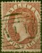 Old Postage Stamp St Lucia 1860 Rose-Red SG1 Fine Used