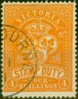 Valuable Postage Stamp Victoria 1897 4s Orange SG346 V.F.U C.T.O