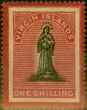 Valuable Postage Stamp Virgin Islands 1867 1s Black & Rose-Carmine SG19 Good to Fine MM (2)