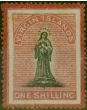 Collectible Postage Stamp Virgin Islands 1867 1s Black & Rose-Carmine SG20 Greyish Paper Fine Unused