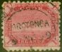 Old Postage Stamp from Cook Islands 1900 1s Dp Carmine SG20a Good Used