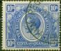 Old Postage Stamp KUT 1922 10s Bright Blue SG94 Fine Used