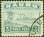 Collectible Postage Stamp Nauru 1947 3d Greenish Blue SG31b Fine Used