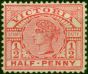 Victoria 1891 1/2d Rose-Red SG311b Fine MM . Queen Victoria (1840-1901) Mint Stamps