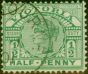 Old Postage Stamp Victoria 1899 1/2d Emerald SG331 V.F.U