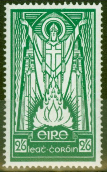 Old Postage Stamp from Ireland 1943 2s6d Emerald Green SG123 V.F MNH