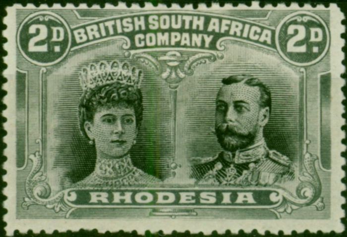 Rhodesia 1910 2d Black & Grey SG126 Fine MM (2) King Edward VII (1902-1910), King George V (1910-1936) Rare Stamps