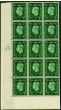 Valuable Postage Stamp Morocco Agencies 1937 5c on 1/2d Green SG165 V.F MNH Control Corner Block of 15