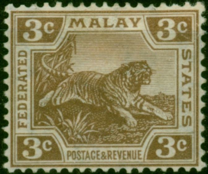 Fed of Malay States 1906 3c Brown SG33 Fine LMM 
