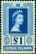 Collectible Postage Stamp from Cayman Islands 1959 £1 Blue SG161a Very Fine MNH