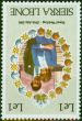 Old Postage Stamp Sierra Leone 1981 Royal Wedding Le 1 SG670w Wmk Inverted V.F MNH