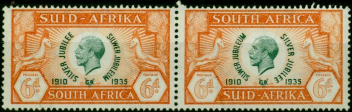 South Africa 1935 6d Green & Orange SG68 Fine MM  King George V (1910-1936) Valuable Stamps
