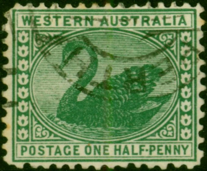 Western Australia 1910 1/2d Green SG138 Fine Used . King Edward VII (1902-1910) Used Stamps