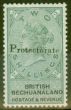 Rare Postage Stamp from Bechuanaland 1888 Protectorate 2s Green & Black SG47 V.F Lightly Mtd Mint Choice