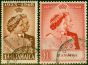 Jamaica 1948 RSW Set of 2 SG143-144 Fine Used King George VI (1936-1952) Old Royal Silver Wedding Stamp Sets