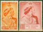 KUT 1948 RSW set of 2 SG157-158 Fine & Fresh Mtd Mint  King George VI (1936-1952) Old Royal Silver Wedding Stamp Sets