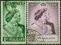 Nyasaland 1948 RSW Set of 2 SG161-162 V.F.U  King George VI (1936-1952) Old Royal Silver Wedding Stamp Sets