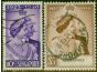 Somaliland 1948 RSW Set of 2 SG31-32 Fine Used King George V (1910-1936) Collectible Royal Silver Wedding Stamp Sets