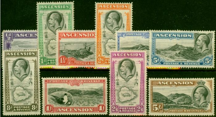Ascension 1934 Set of 10 SG21-30 Ave MM (2). King George V (1910-1936) Mint Stamps