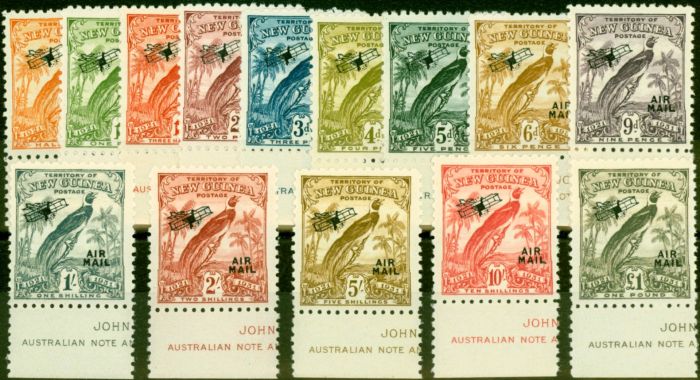 Collectible Postage Stamp from New Guinea 1931 Set of 14 SG163-176 Superb VLMM Imprints Lovely Quality Set
