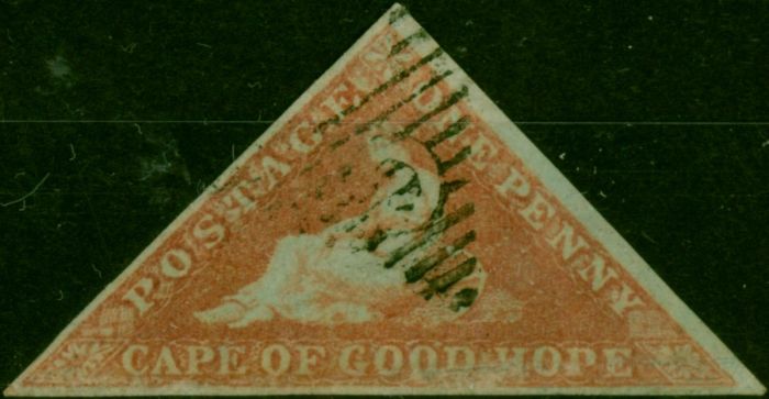 C.O.G.H 1853 1d Brick-Red SG3 Good Used (2). Queen Victoria (1840-1901) Used Stamps