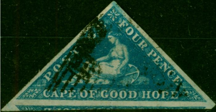C.O.G.H 1855 Blue SG6a V.F.U  Queen Victoria (1840-1901) Old Stamps