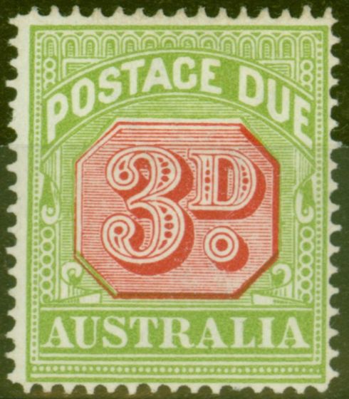 Valuable Postage Stamp from Australia 1916 3d Rosine & Brt Apple-Green SGD82 Fine Lightly Mtd Mint