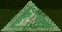 Rare Postage Stamp Cape of Good Hope 1863 1s Bright Emerald-Green SG21 Fine Used