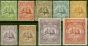 Rare Postage Stamp from Turks & Caicos Is 1900 set of 9 SG101-109 Fine Lightly Mtd Mint