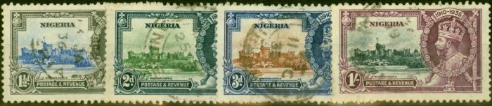 Old Postage Stamp Nigeria 1935 Jubilee Set of 4 SG30-33 Fine Useed Set