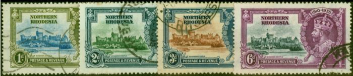 Rare Postage Stamp Northern Rhodesia 1935 Jubilee Set of 4 SG18-21 Used Fine