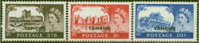 Valuable Postage Stamp from Tangier 1955 Set of 3 High Values SG310-312 V.F MNH