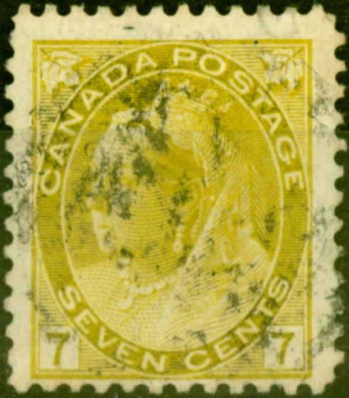 Collectible Postage Stamp from Canada 1902 7c Greenish Yellow SG161 Fine Used