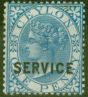 Old Postage Stamp from Ceylon 1869 1d Blue SG06 Fine Mtd Mint