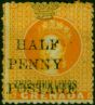 Grenada 1889 1/2d on 2s Orange SG43 Fine MM (2). Queen Victoria (1840-1901) Mint Stamps