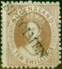 Old Postage Stamp from Queensland 1880 10s Bistre-Brown Specimen SG126s Good Unused