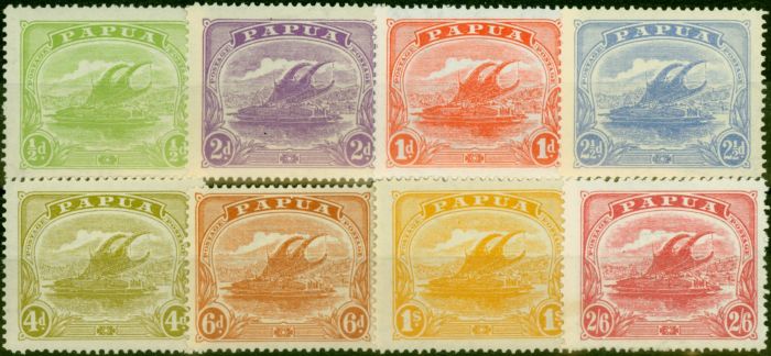 Valuable Postage Stamp from Papua 1911-12 Set of 8 SG84-91 Fine Mtd Mint