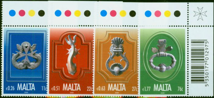 Malta 2008 Knockers Set of 4 SG1586-1589 V.F.MNH Queen Elizabeth II (1952-2022) Collectible Stamps